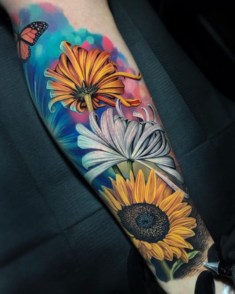 Sunflower Tattoo Ideas